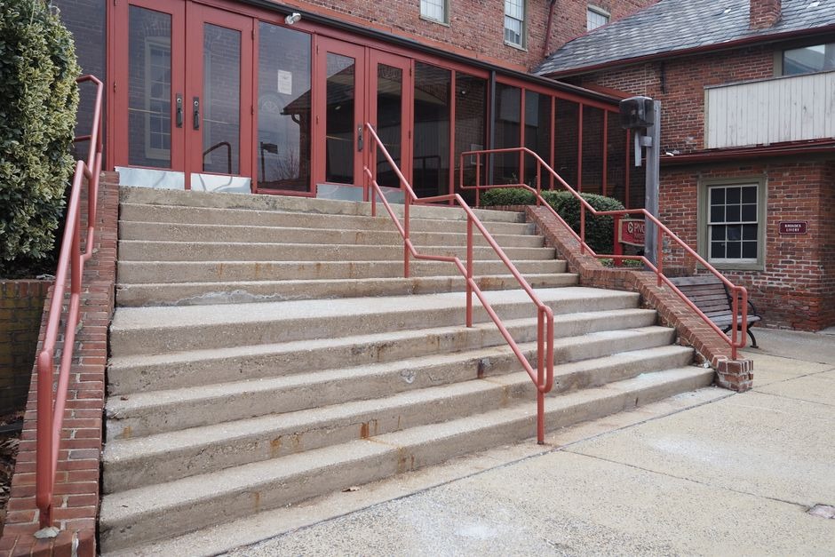 building with steps to entrance