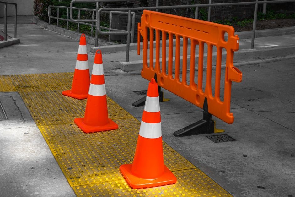 sidewalk remediation work