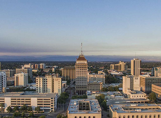 Fresno City Skyline