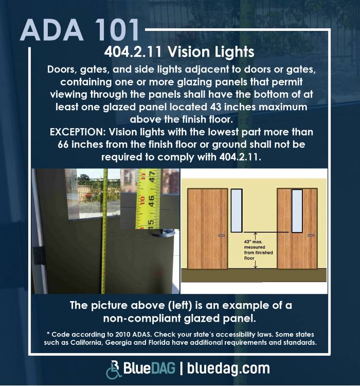 ADA 101 2010 ADAS 404.2.11 Vision Lights