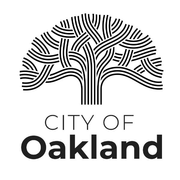 City of Oakland Logo Square Black and White