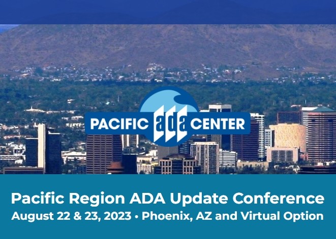 Pacific Region ADA Update Conference banner